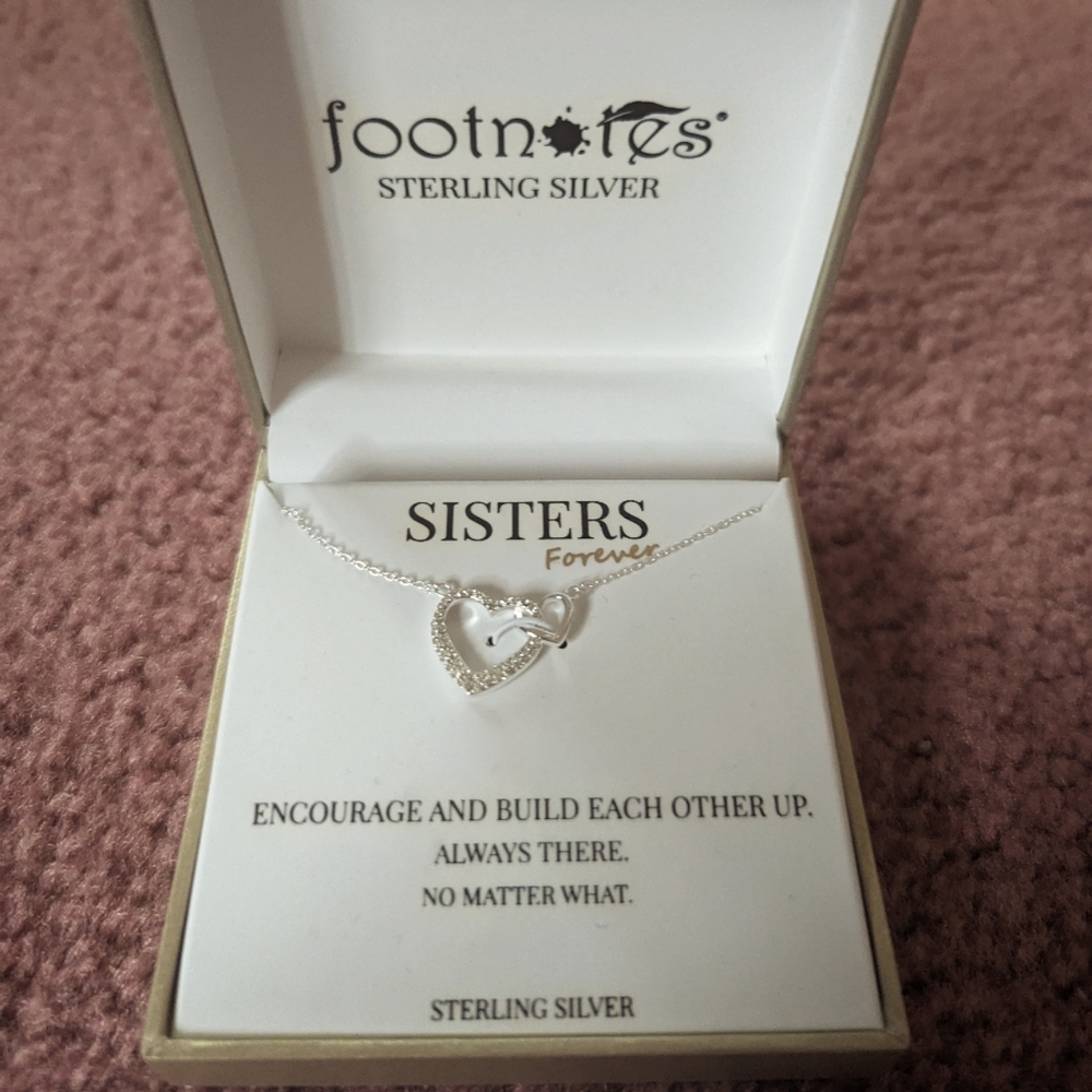 Sterling Silver Sister Necklace